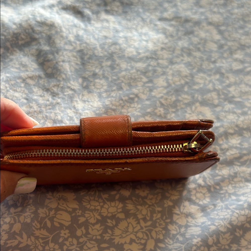 Prada Tangerine Leather Wallet - Picture 4 of 14